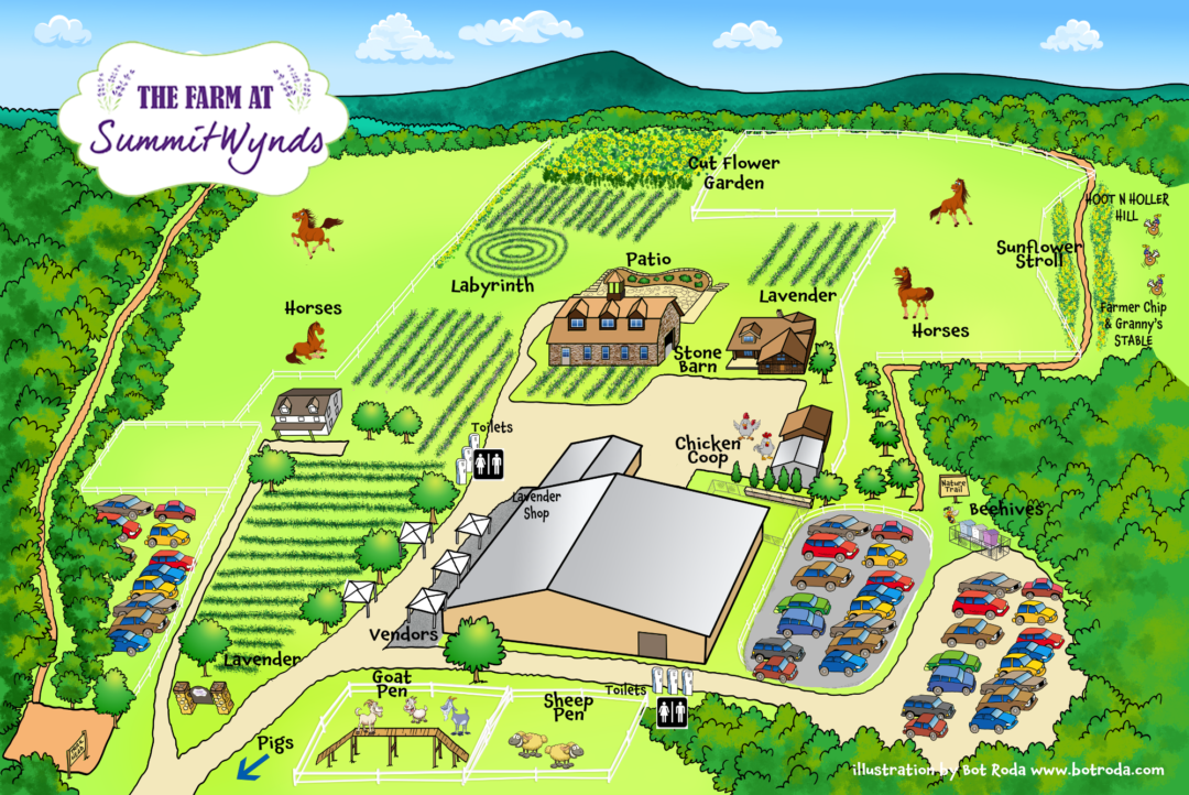 Map of the Farm Lavender Farm Fest Holden MA