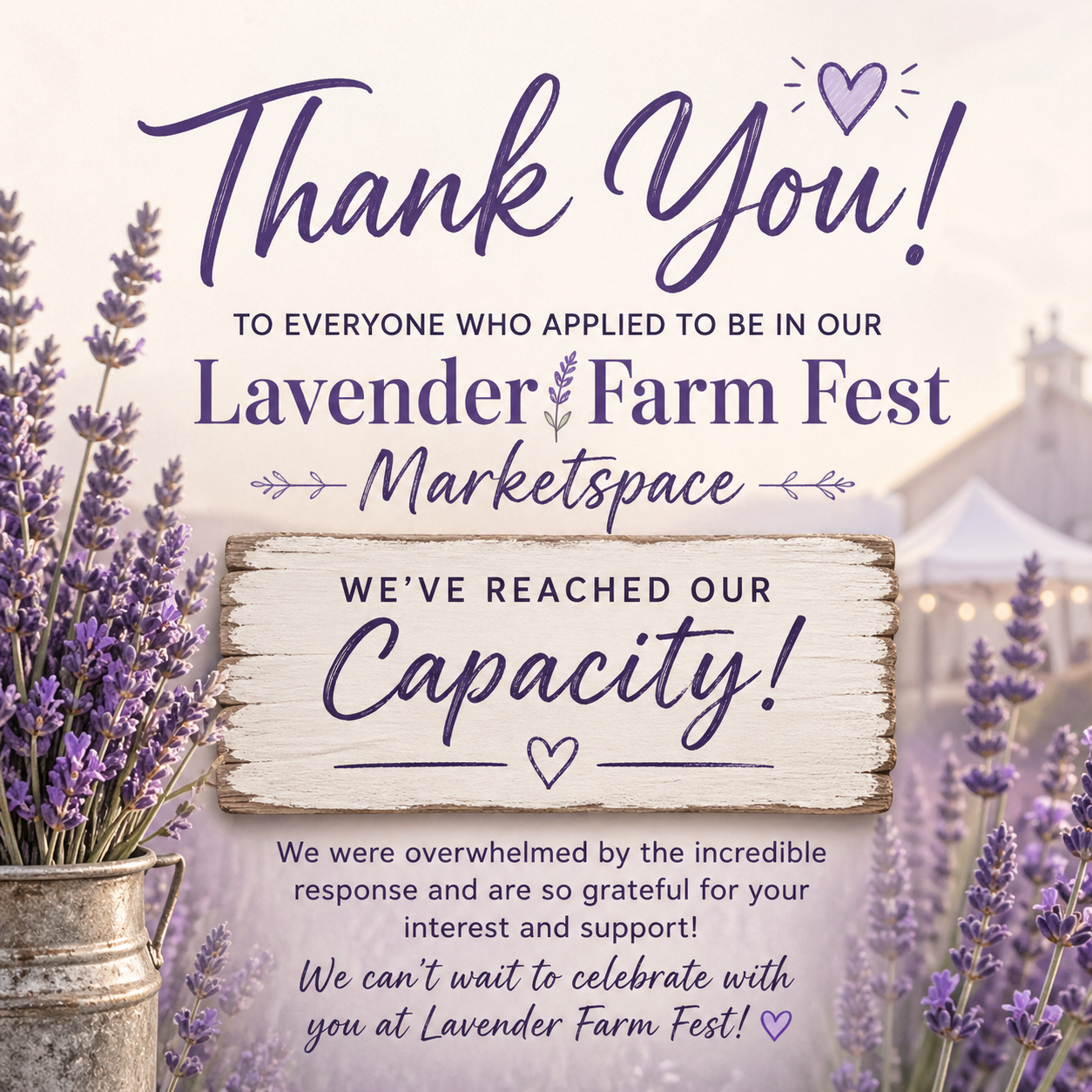 Lavender Farm Fest - Thank you